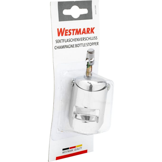 Westmark champagneflessenstop, luchtdicht, staal, verchroomd, 60102270