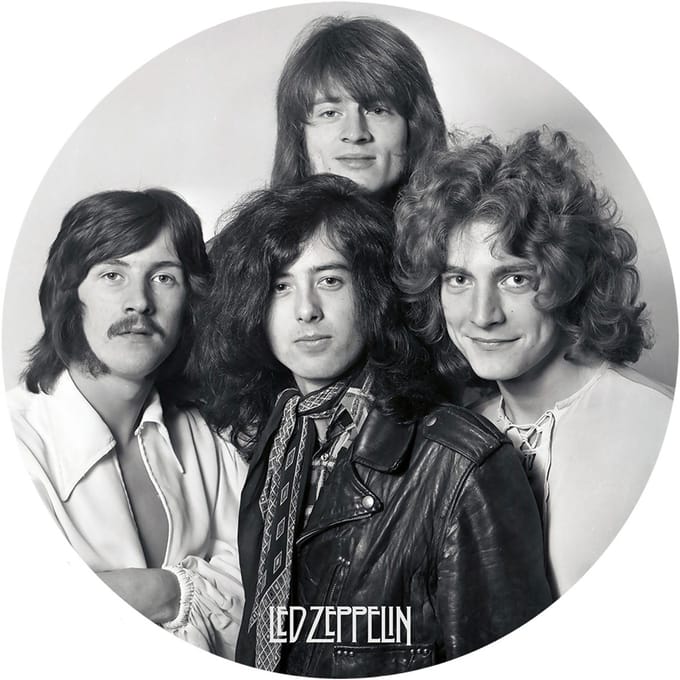 Signs USA - wandbord - dibond - Led Zeppelin - Rond 20 cm