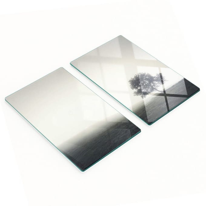 Glazen snijplanken met Lone Tree-afbeelding, 2x30x52 cm