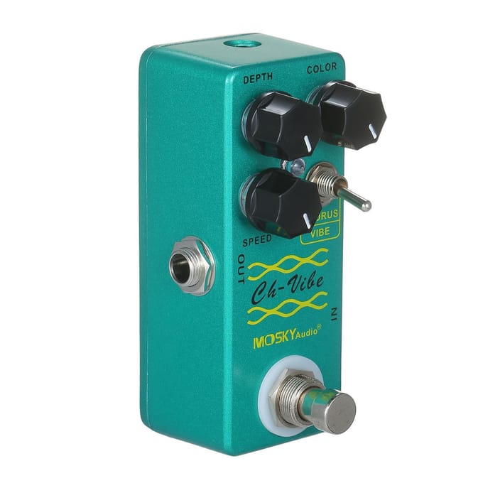 MOSKYaudio Chorus/Vibe-effectpedaal Gitaareffectpedaal Enkel mini-effectpedaal groen