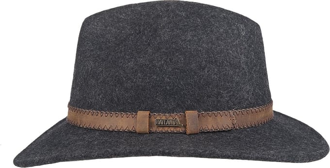 Hatland Stanfield Crushable Grey Hoed   (Maat: L) - Grijs