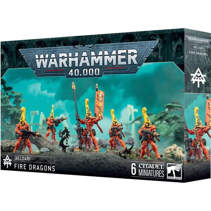Beeldje Games Workshop Warhammer 40k - Aeldari Dragon Flamboyants