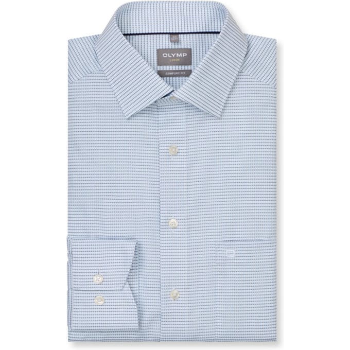 OLYMP Luxor Overhemd, Comfort Fit, New Kent, Bleu
