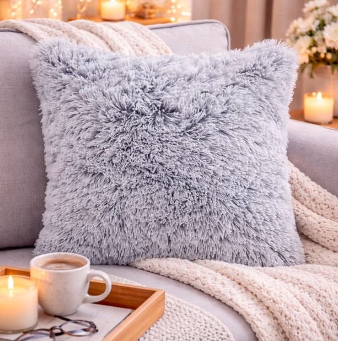 Fluffy Comfort Collection Kussenhoes - 45x45 cm