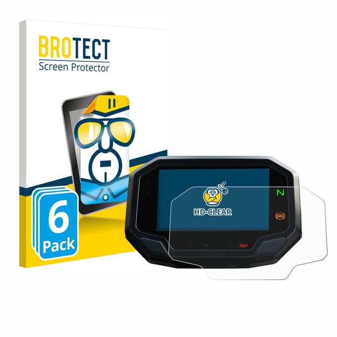 BROTECT - Screenprotector voor Kawasaki Versys 650 2022+ - Folie Beschermfolie transparant 6 Stuks