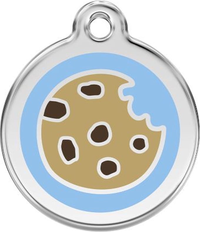 Red Dingo Hondenpenning 38 mm cookie blauw