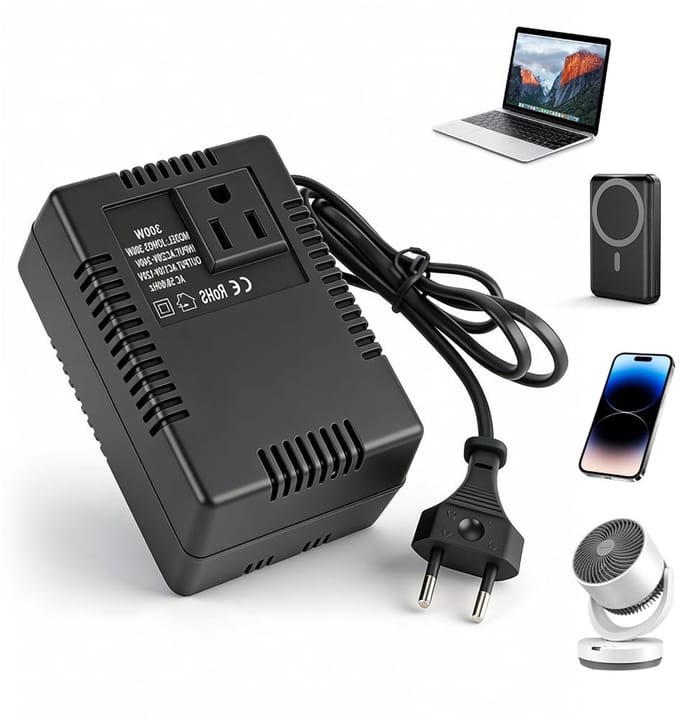 Transformator 220V naar 110V 300W - Spanningsomvormer voor apparaten, Reisadapter, AC Step Down Adapter