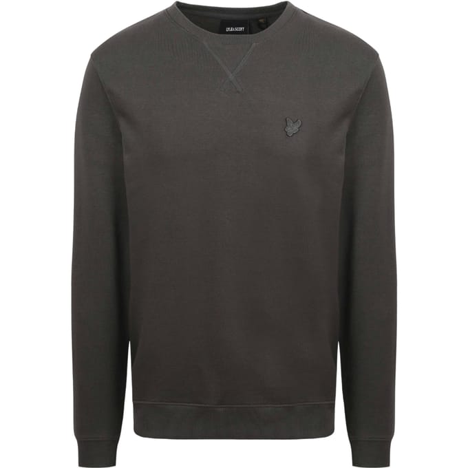 Lyle & Scott tonaal Eagle-logo donkergrijs pull-over sweatshirt