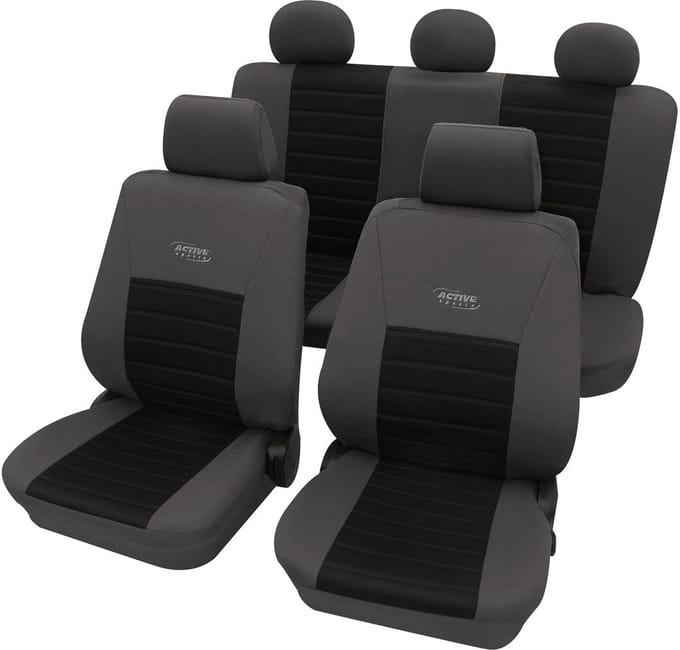 Autostoelhoezen - Active Sports - Zwart