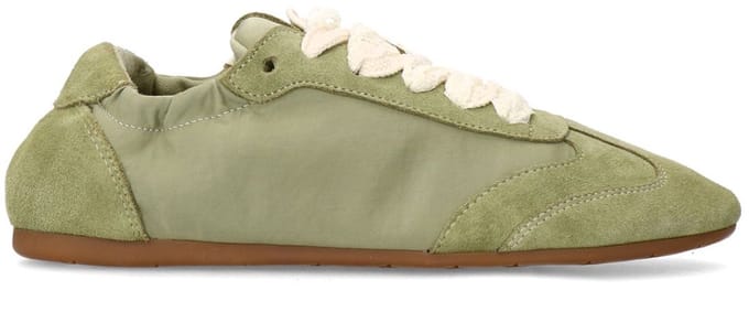 Sacha - Dames - Groene sneakers met kanten veters - Maat 36