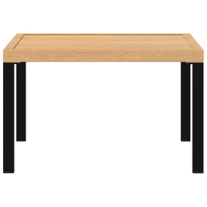 vidaXL - Tuintafel - 65x65x40 - cm - aluminium - zwart