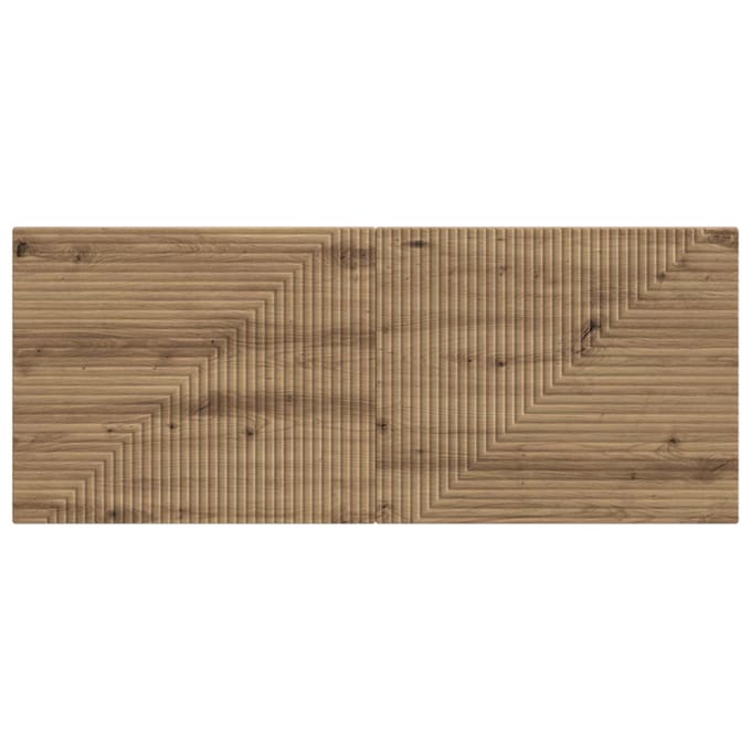 vidaXL - Wandgemonteerd - Hoofdbord - HAARLEM - Artisanaal - eiken - Bewerkt - hout
