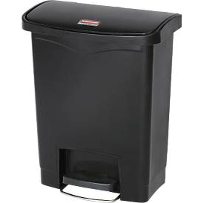 Pedaalemmer Slim Jim®, kunststof, volume 30 liter, zwart