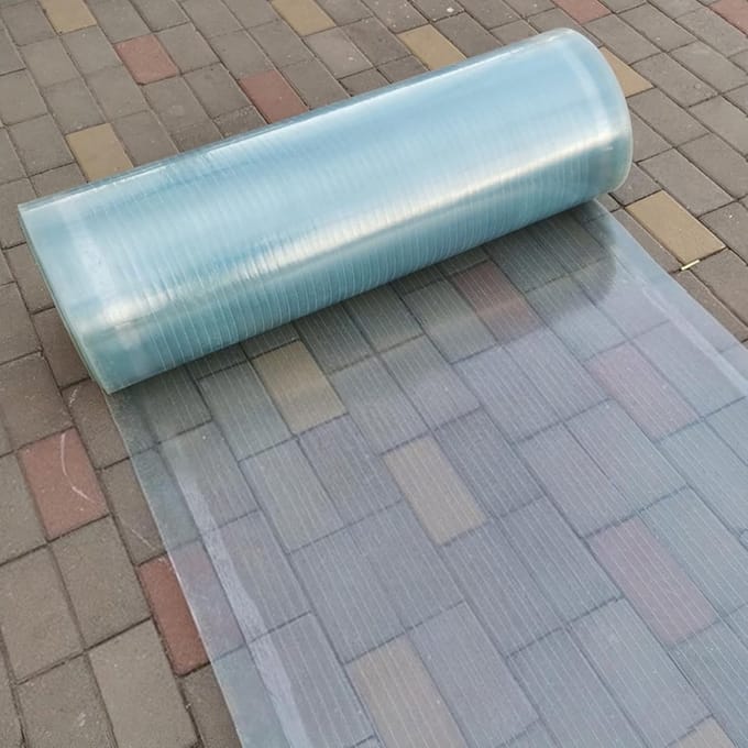 Transparante Dakbaan - Broeikas Panel - Buiten Overkapping - Versterkte Glasvezel - 0.7 x 9 Meter - Transparant