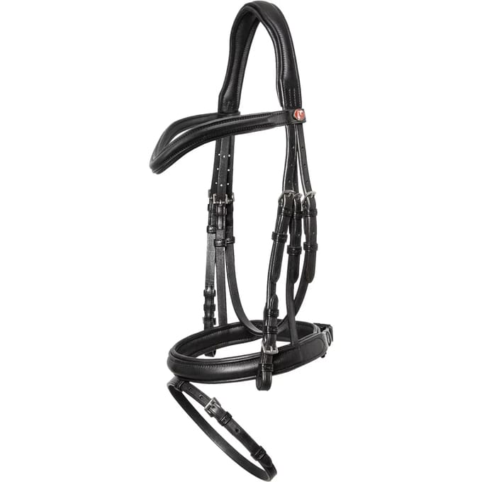 Hoofdstel Kieffer Ultrasoft Haflinger Curved Browband / Lined
