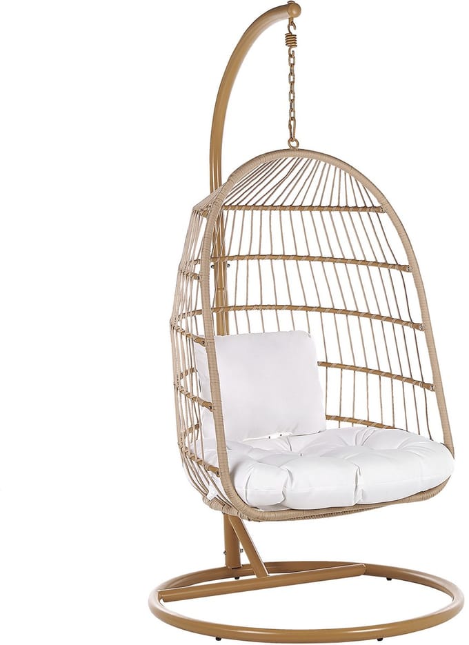 ALLERA - Hangstoel - Natuurlijk - Polyester