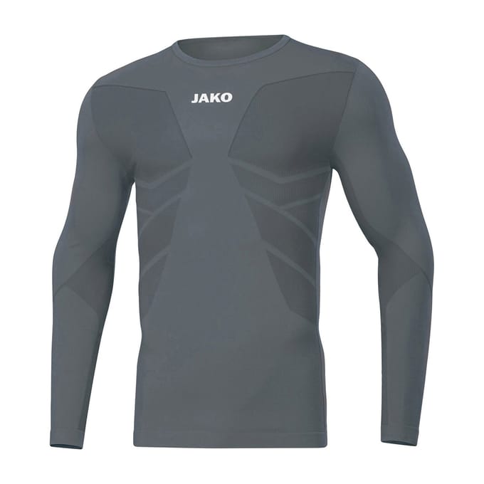 Jako Comfort 2.0 Longsleeve Heren - Steengrijs | Maat: M