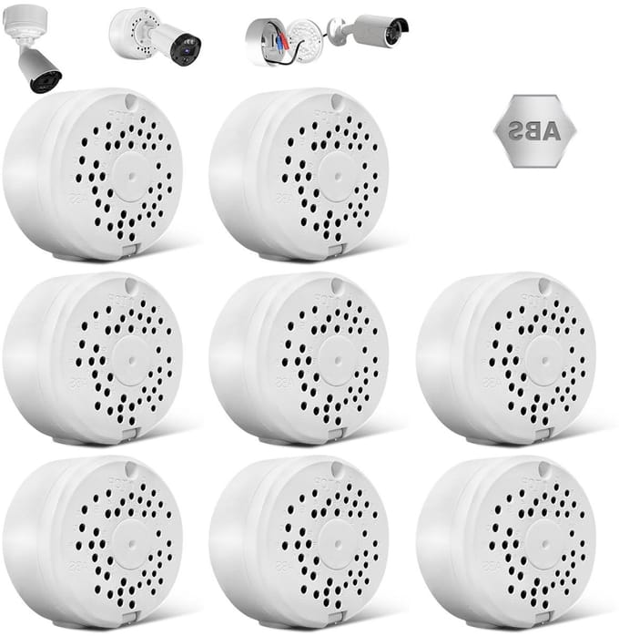 Aansluitdoos Camera - Camera Behuizing - Bewakingsapparatuur - IP54 Waterdicht - 8 stuks - Wit