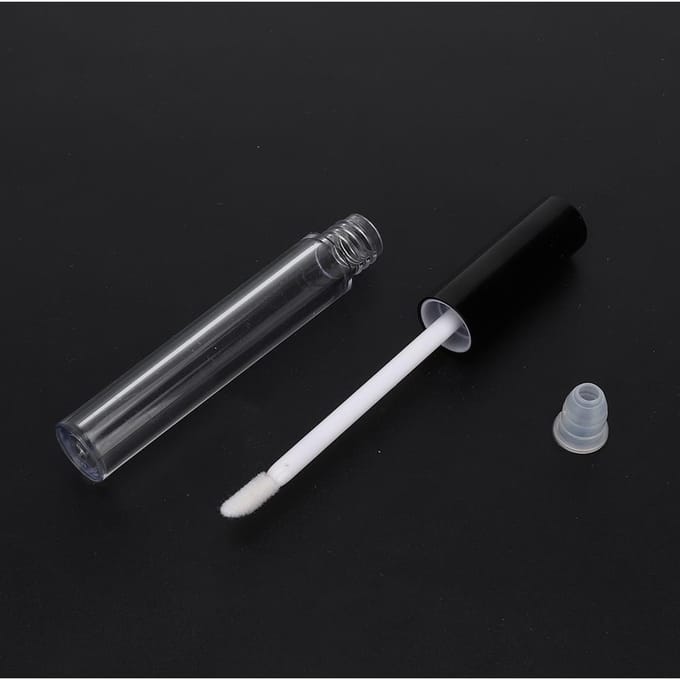Lot de 10 flacons rechargeables pour gloss à lèvres, tubes vides pour baume à lèvres, accessoires de maquillage black