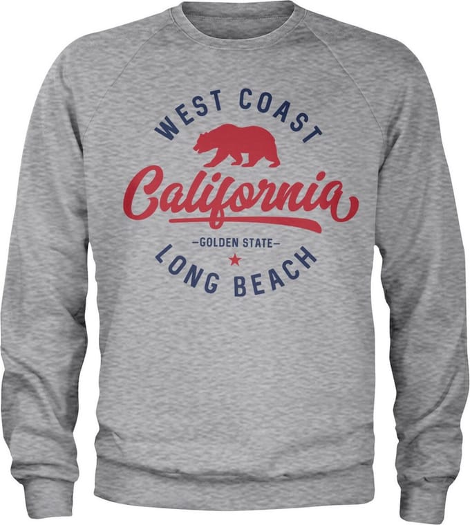 West Coast California-sweatshirt, heathergrijs