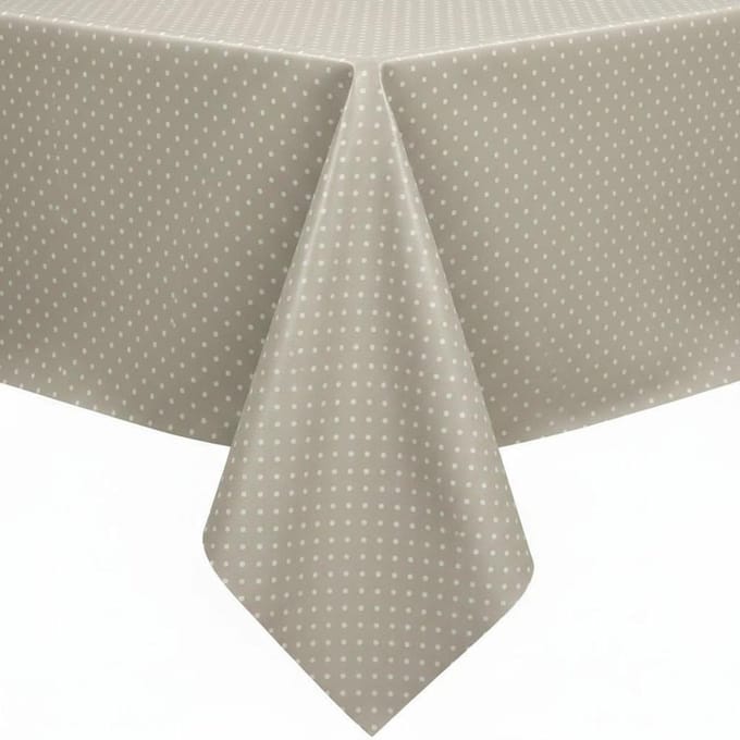 Protecttable - Tafelzeil Stipjes Beige 140x250cm - Tafelkleed Afwasbaar - Kunststof