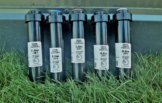 Merkloos Statische Sprinkler 4" met 4,6m Verstelbare Straal