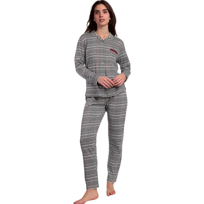 Setjes Admas Pyjama broek top lange mouwen Houdstooth