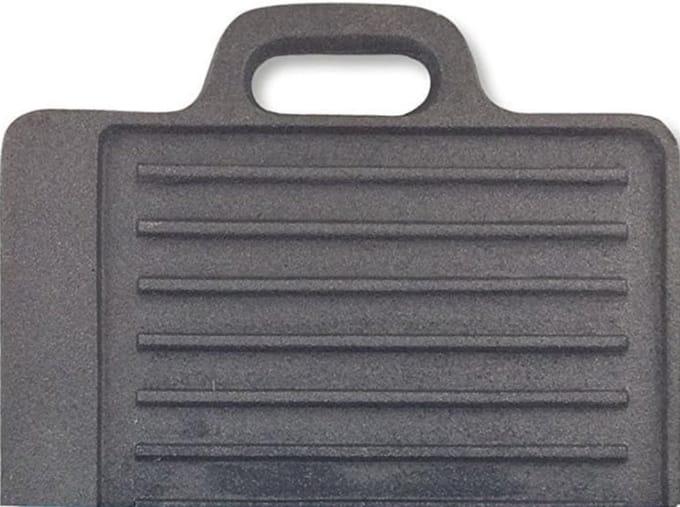 MKSS® Grillplaat Inductie - Bakplaat - Gietijzer - Zwart