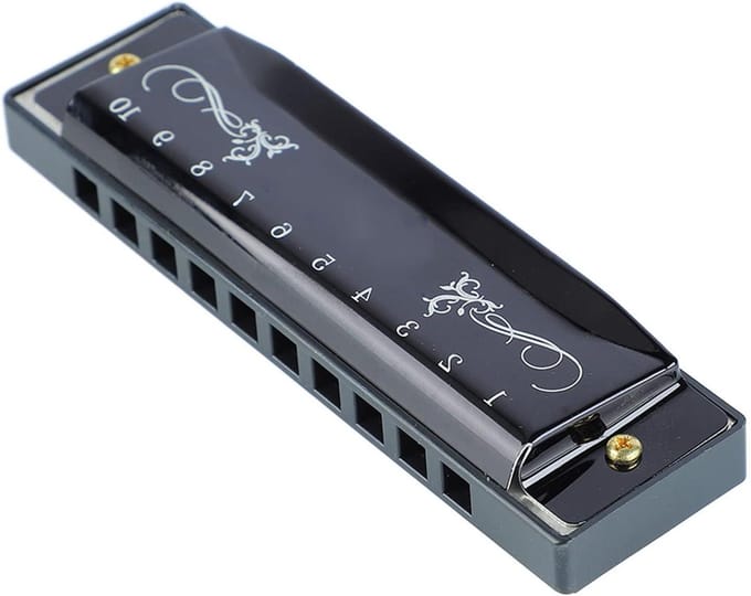 Mondharmonica - Pocket harmonica - Muziek Leren - Glad Oppervlak - 12 x 4 x 3 cm - Meerkleurig