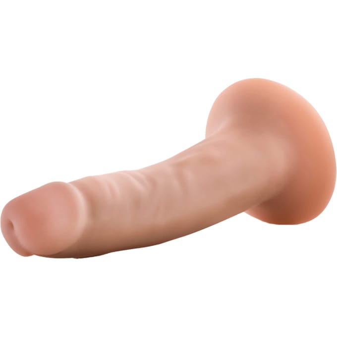 Blush Dildo Love Toy Dr. Skin Plus 5 Inch Posable Dildo Vanilla beige