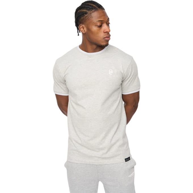 Crosshatch Heren Preece T-Shirt (Grijs Marl)