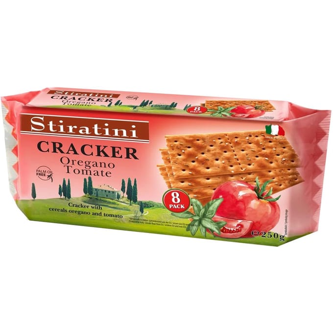 Crackers Stiratini Origan & Tomate 250 g