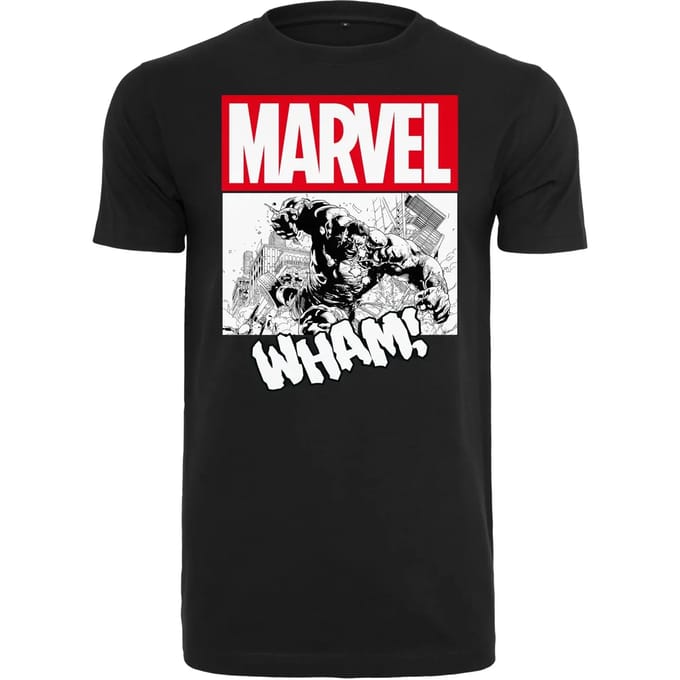 Merchcode The Avengers - Smashing Hulk Heren Tshirt - XS - Zwart