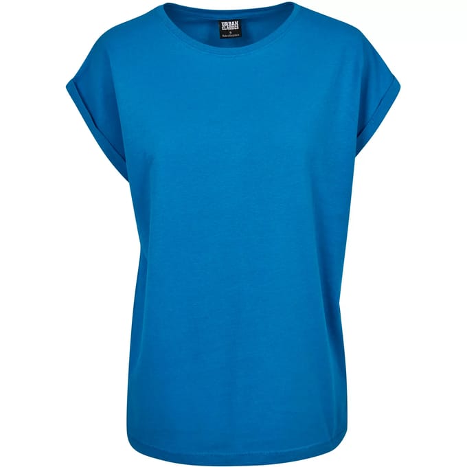 Urban Classics - Extended shoulder Dames Tshirt - 5XL - Blauw