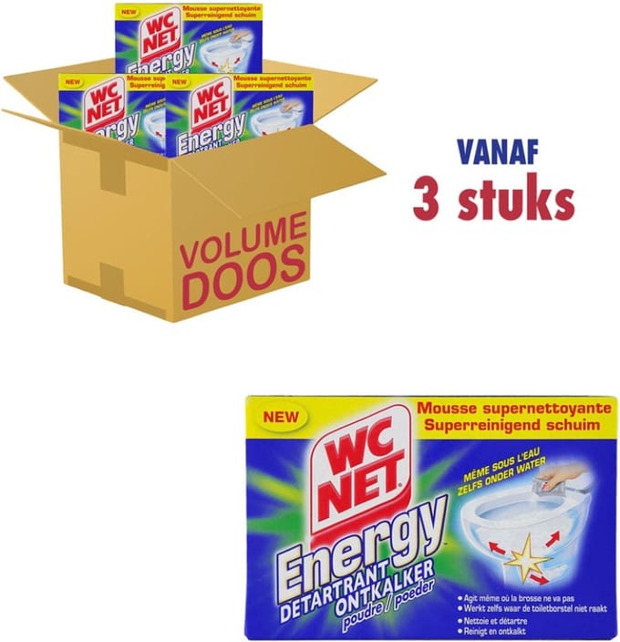 Wc Net Energy Poeder Zakjes 6 x 60 GR Ontkalker