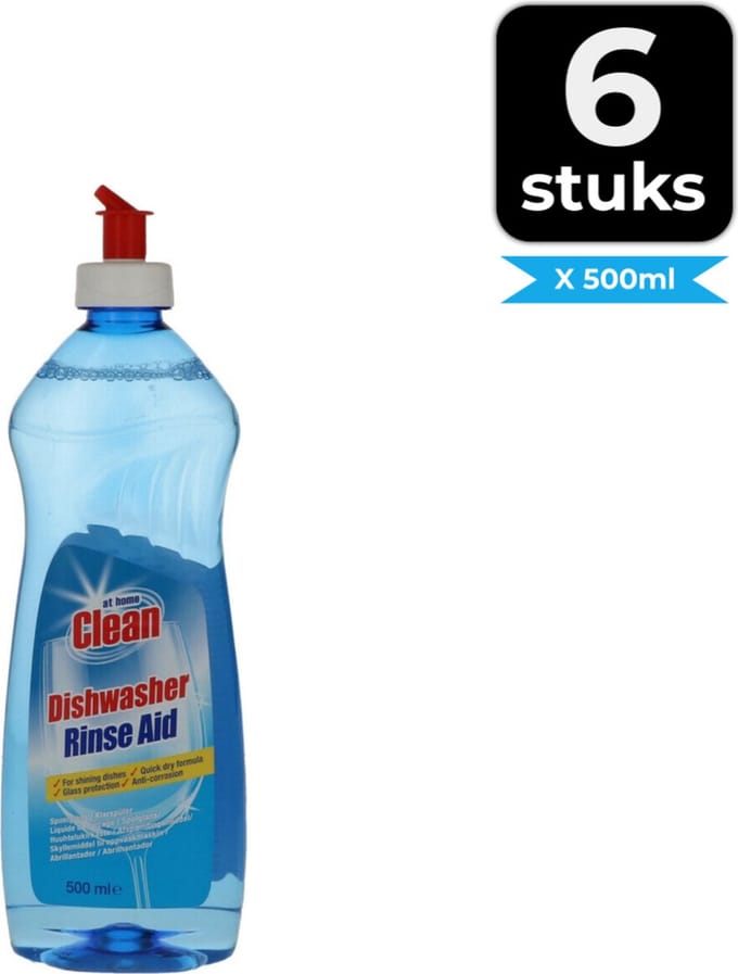 At Home Spoelglansmiddel 500 ml - Voordeelverpakking 6 stuks