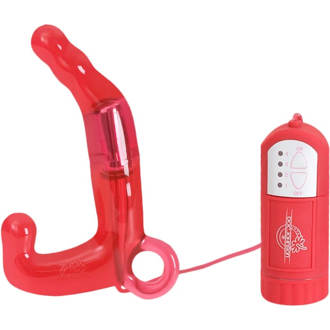 Doc Johnson Men's Pleasure Wand Prostate Massager - Rood - Vibrator