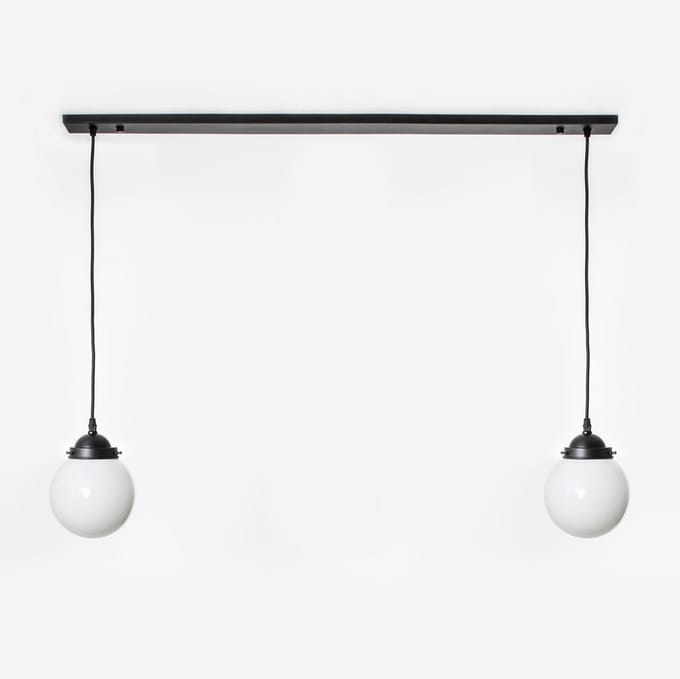 2 x Bol 15 lampen aan plafondbalk Moonlight - Art Deco Trade