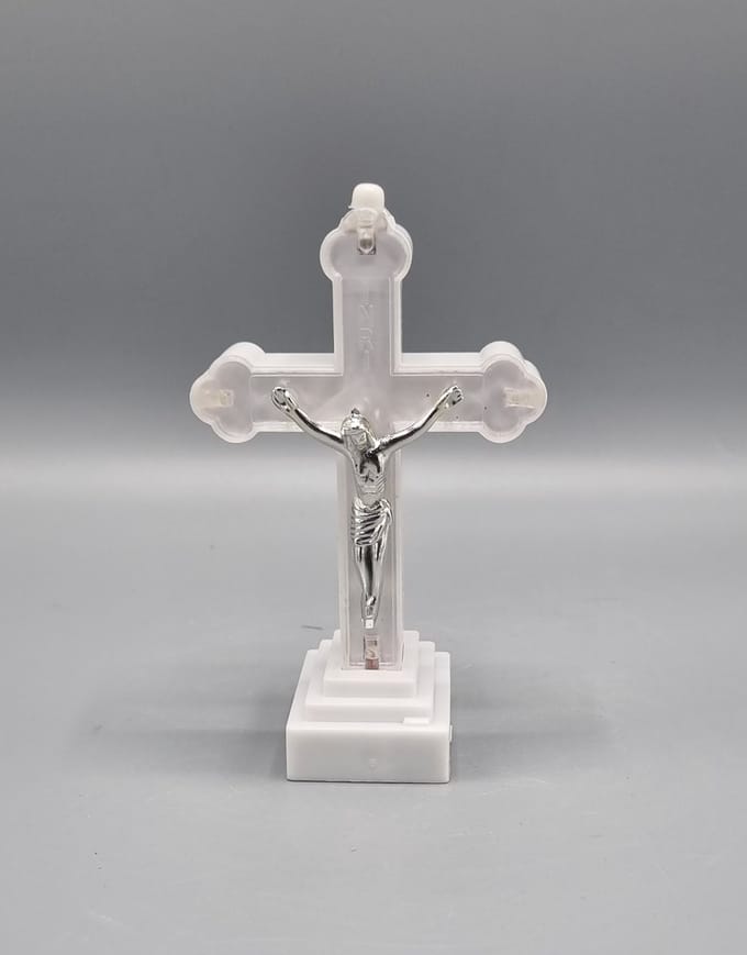 Kruis, Verlicht, Jezus, Koud wit, Led, 1/16/krz