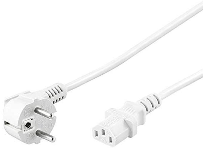 Netsnoer 230V 0,5m Geaard C13 Stroomkabel