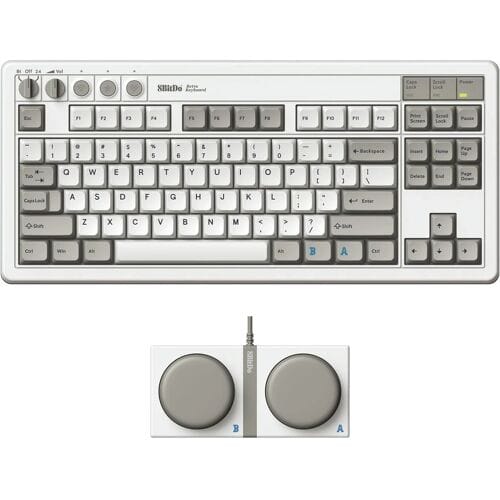 8BitDo Retro Mechanical Keyboard - M Edition - Engels (VK) - Wit
