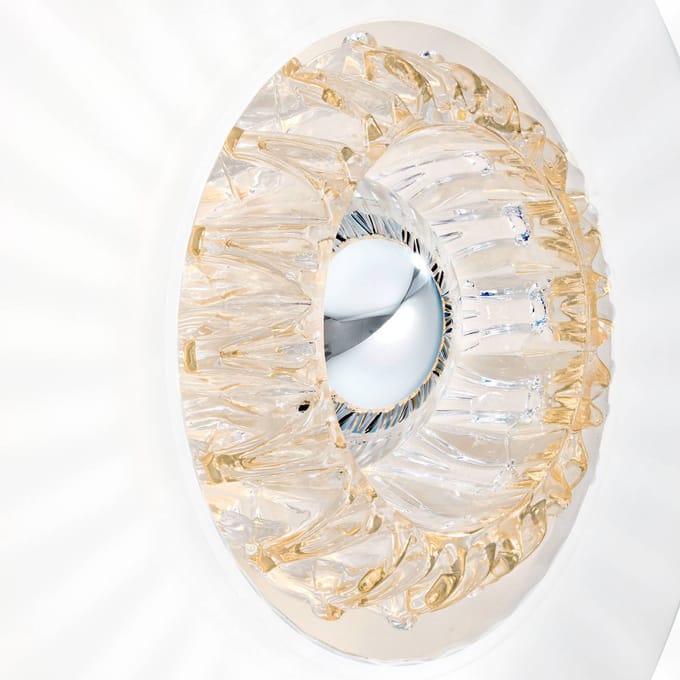 DESIGN BY US Wandlamp New Wave Optic XL, opaalwit, Eyeball, stekker