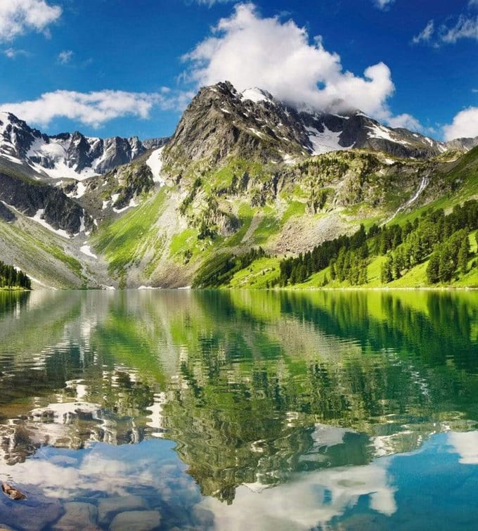 Fotobehang - Lake 225x250cm - Vliesbehang