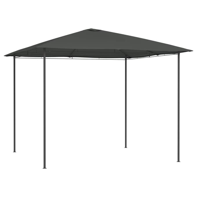 vidaXL - Prieel - 160 - g/m² - 3x3x2,6 - m - antracietkleurig