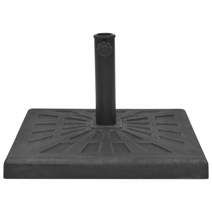 vidaXL - Parasolvoet - vierkant - 19 - kg - hars - zwart