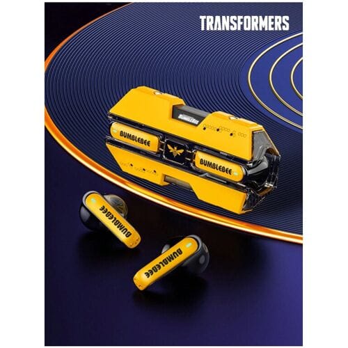 Transformers TF-T01 Bluetooth-headset, half-in-ear, lange batterijduur, geel