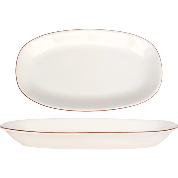 Bonna Serveerschaal - Retro - Porselein - 34x19 cm - set van 2