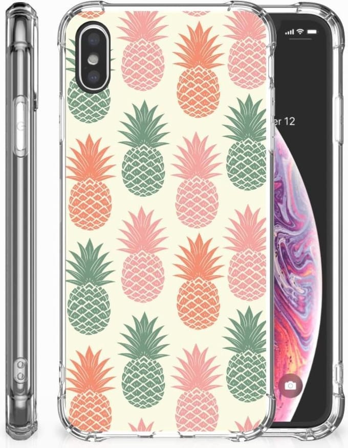 Apple iPhone Xs Max Beschermhoes Ananas