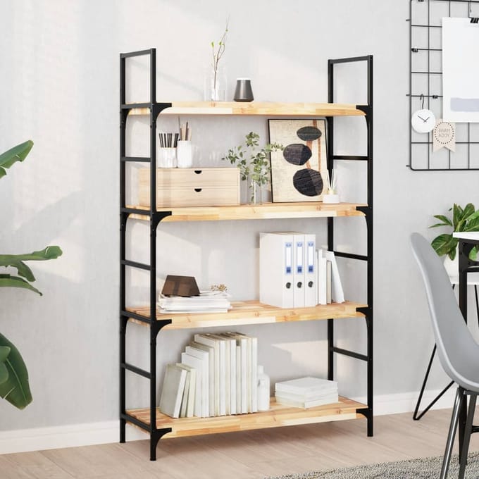 vidaXL - Wandschap - zwevend - 80x30x4 - cm - onbehandeld - massief - acaciahout