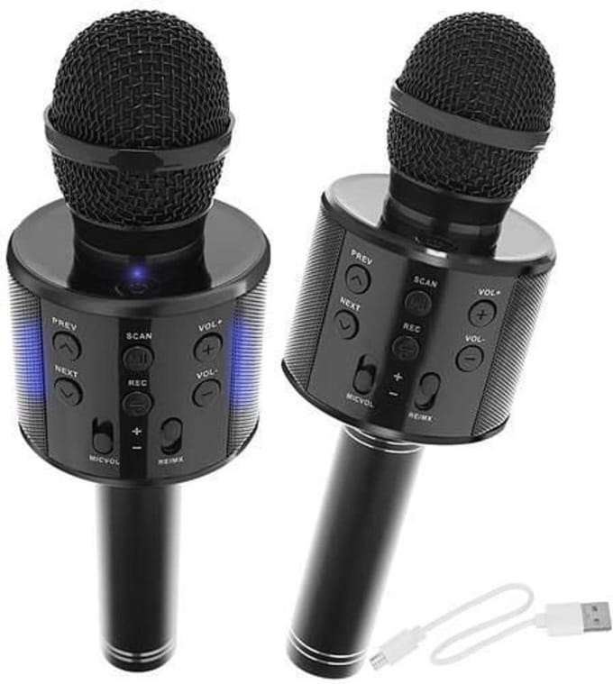 Karaoke - Microfoon - Met Luidspreker - Zwart